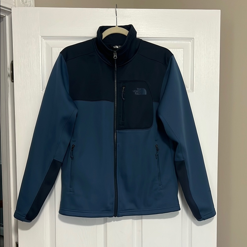 ❤️final sale! The North Face Blue Performance Jacket with Color-Blocking